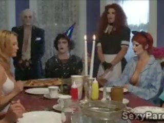 Crazy Redhead Maid Blows A Filthy Old Butlers cock